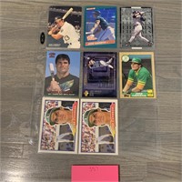 Jose Canseco Baseball Card lot