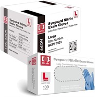 Medical Blue Nitrile Exam Gloves - 1000 Ct,, Large