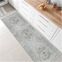 Machine Washable, Non Slip Runner Rug, 2'6" X 8'