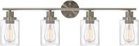 4 Light Brushed Nickel Modern Vanity Light