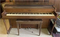 Cable Nelson No. 199728 Upright Piano, 56x25x37in