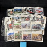 Large lot of Motorcycle Archives Cards
