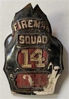 Early 20th Century Fireman Squad #14 Fire
