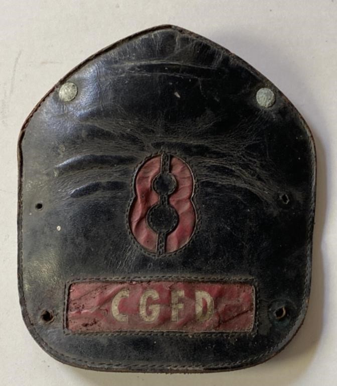 Early 20th Century CG #8 Fire Department Leather