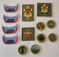 Vtg. 1960's Boy Scouts Badge & Leadership Patches