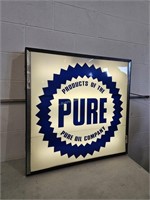 Pure Plastic Box Light Up Sign 3'x3'