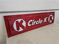 Circle K Plastic Sign 18"x66"