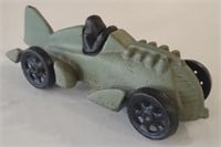 Vtg. Hubley Cast Iron Boat Tail Toy Race Car