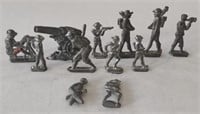 Pewter Metal Military Figures (1.5" - 2.5" Tall)