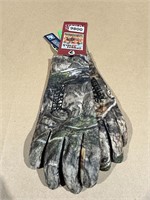 New Sports Afield waterproof camo gloves sz large