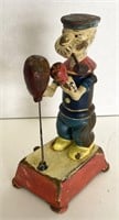 Popeye Cast Iron Boxing Toy, 8in