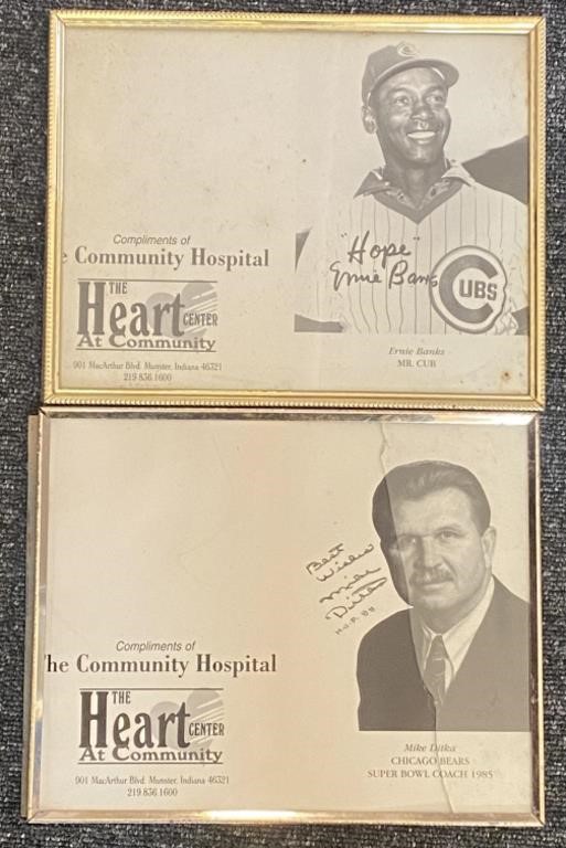 Community Hospital Ernie Banks & Signed Mike