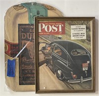 Framed 1945 Issue of the Post & Durham Cardboard