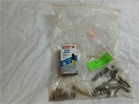 50 ct Sniper Subsonic Bullets & Bag of Misc