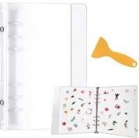 Sticker Collecting Album With Plastic Scraper