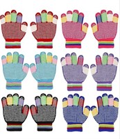 6Pairs Kid's Winter Gloves