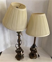 Elephant Table Lamps, 26in