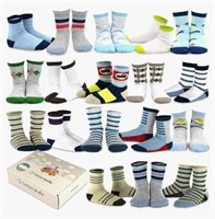 TEEHEE 18 Pairs Kid's Crew Socks