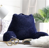 Plush Striped Reading Pillow - Back Supp