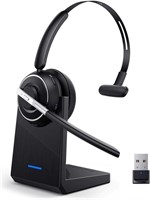 Bluetooth Headset V5.2 with Mic (Black)