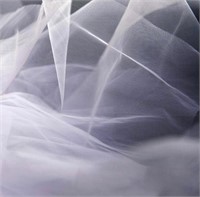 White Tulle Fabric