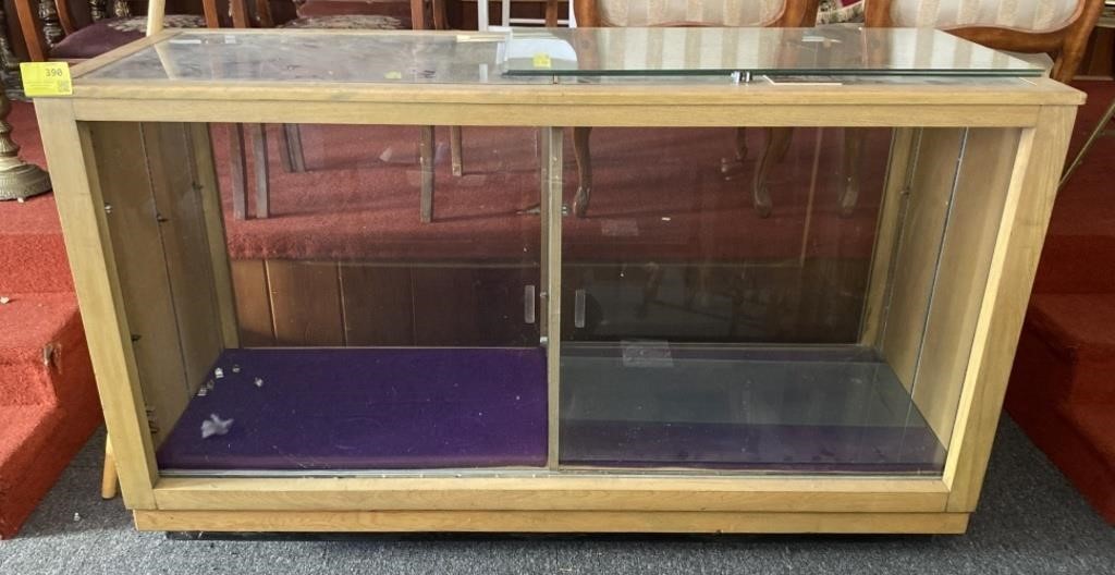 Wooden Display Case, 68x24x40in