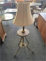 19th Century Brass Toned Standard Table Stand