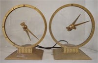 Vtg. Jefferson Golden Hour Electric Clocks
