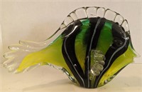 Glass Fish Sculpture 9.5"x6"