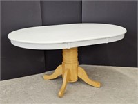 OVERPAINTED MAPLE TABLE- 29.5" H X 41.75" W X 60"