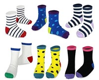 TEEHEE 6Pairs Girl's Crew Socks