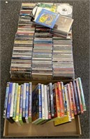 Assorted CDs and DVDs
(Bidding 1x qty)