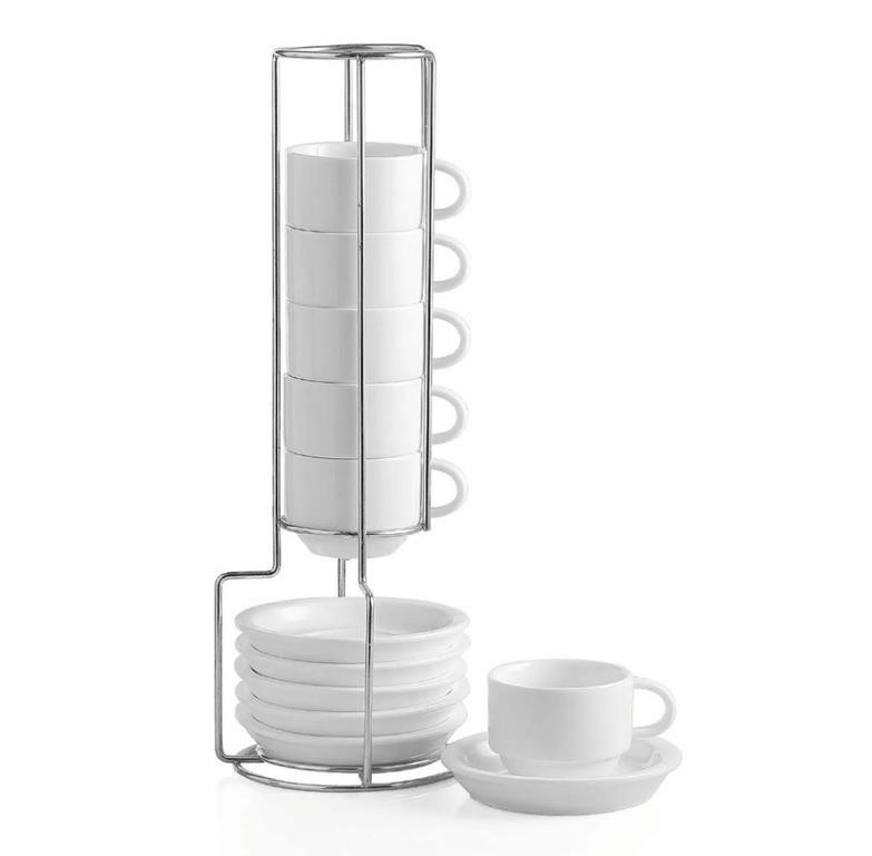 SWEETJAR Porcelain Cups & Saucer Set