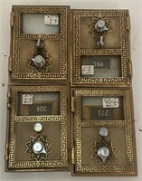 Brass Post Office Mailbox Door, 3.5” x 5”