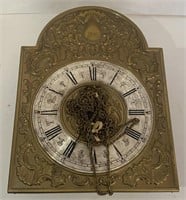 Tin/Metal Clock, 10” x 13”