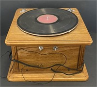 Thomas Home Phonograph, 11” x 11” x 6.5”