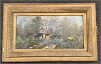 Forest Cottage Landscape Painting, Artist