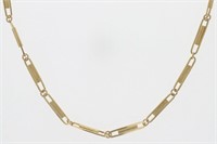 18 Kt Fancy Design Link Necklace