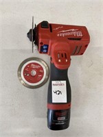 MILWAUKEE 3" CUT OFF TOOL WITH BATTERY (NO CHARGER