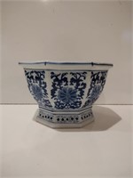 Blue and White Porcelain Planter