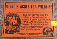 Illinois Acres For Wildlife Sign, 22x16in