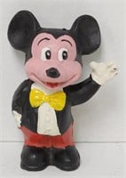 Vtg Cast Iron Mickey Mouse Bank 7"T