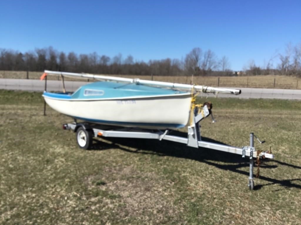 16’ Sirocco Sail Boat on Trailer
