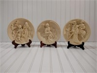 Bradford Exchange Ceramic 3D Nativity Plates
