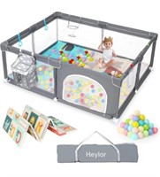 Baby Playpen with Mat, Large Baby Play Y