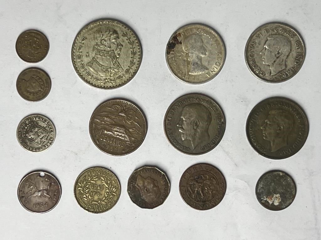 14x Random Foreign Coins