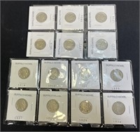 14 Buffalo Nickels 1918-1936