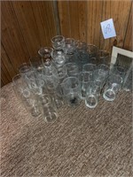 large lot of glasses