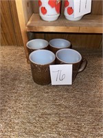 VTG MCM brown coffee mugs