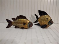 Brass and Ceramic Fish